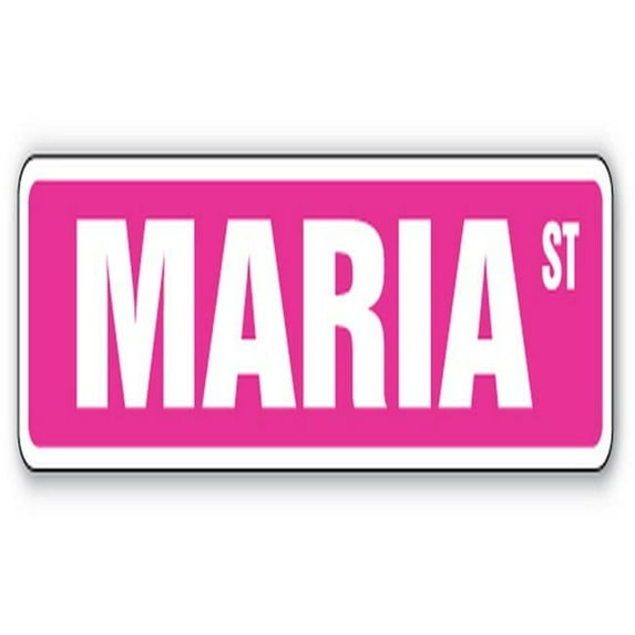 MARIA Street Sign Childrens Name Room Sign | Indoor/Outdoor | 18" Wide
