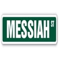 thumbnail image 1 of MESSIAH Street Sign Childrens Name Room Sign | Indoor/Outdoor |  18" Wide, 1 of 5