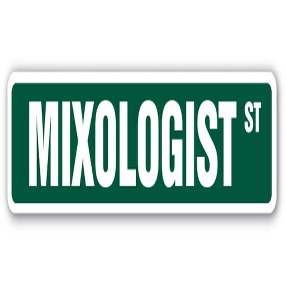 MIXOLOGIST Street Sign bartender barmaid barman bar tap | Indoor/Outdoor | 18" Wide