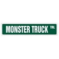 thumbnail image 1 of MONSTER TRUCK Street Sign big lift pickup redneck huge | Indoor/Outdoor |  18" Wide, 1 of 5