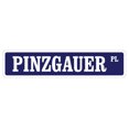 thumbnail image 1 of PINZGAUER Street Sign cattle cow farmer beef farm | Indoor/Outdoor |  18" Wide, 1 of 5