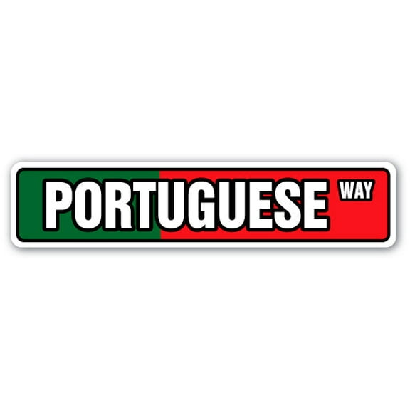 PORTUGUESE FLAG Street Sign Portugal national nation pride country | Indoor/Outdoor |  18" Wide