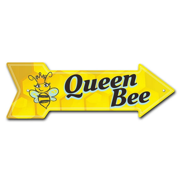 SignMission P-ARROW-999652 18 in. Queen Bee Arrow Sign
