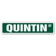 thumbnail image 1 of QUINTIN Street Sign Childrens Name Room Sign | Indoor/Outdoor |  18" Wide, 1 of 5