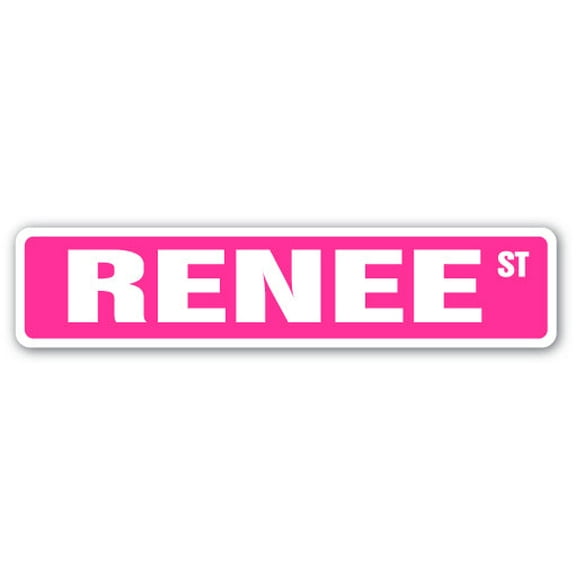 SignMission SS-RENEE 18 in. Renee Street Childrens Name Room Sign