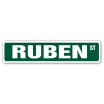 RUBEN Street Sign Childrens Name Room Sign | Indoor/Outdoor |  18" Wide
