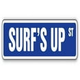 thumbnail image 1 of SURF'S UP Street Sign surfer surf board wax surfboard | Indoor/Outdoor |  18" Wide, 1 of 5