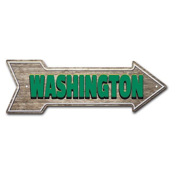 SignMission P-ARROW-999552 18 in. Washington Arrow Sign