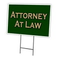 thumbnail image 1 of SignMission C-1824-DS-Attorney At Law 18 x 24 in. Attorney At Law Yard Sign & Stake, 1 of 3