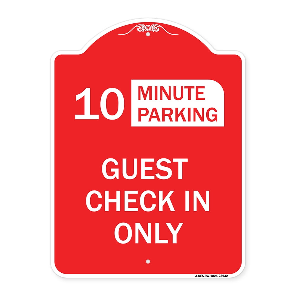 SignMission A-DES-RW-1824-23932 18 x 24 in. Designer Series Sign - 10 ...