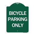 thumbnail image 1 of SignMission Designer Series Sign - Bicycle Parking Only | Green & White 18" X 24" Heavy-Gauge Aluminum Architectural Sign | Protect Your Business & Municipality | Made in the USA, 1 of 4