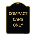 thumbnail image 1 of SignMission  18 x 24 in. Designer Series Sign - Compact Cars Only , Black & Gold, 1 of 1