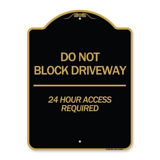 SignMission A-DES-BG-1824-24633 18 x 24 in. Designer Series Sign - Do ...