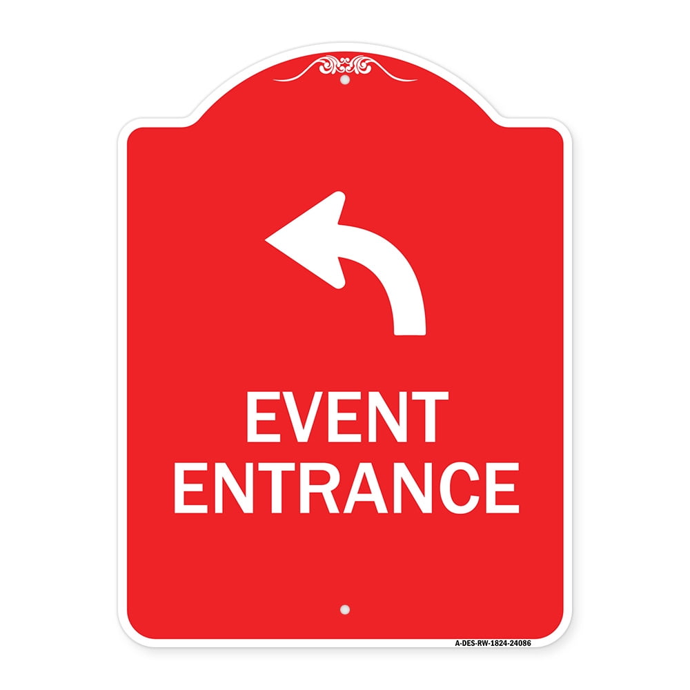 SignMission Designer Series Sign - Event Entrance (With Upper Left ...