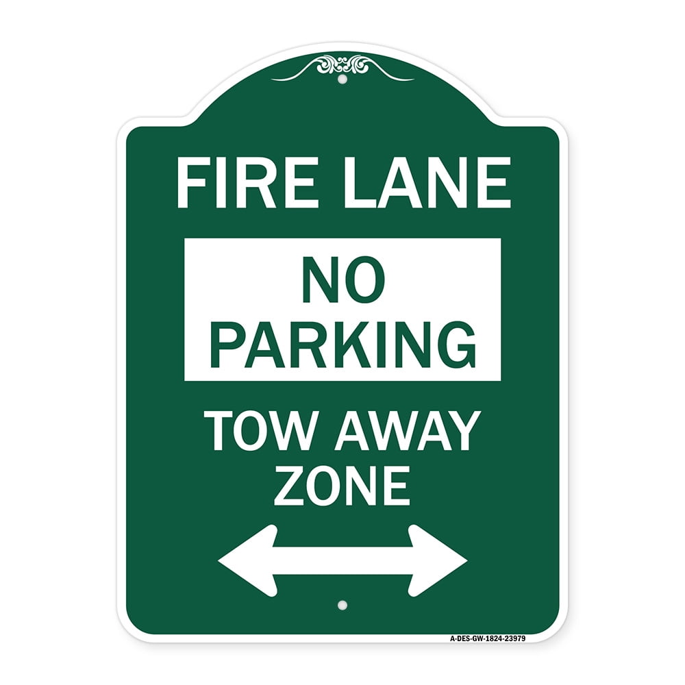 SignMission A-DES-GW-1824-23979 18 x 24 in. Designer Series Sign - Fire ...