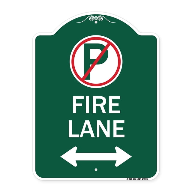 SignMission A-DES-GW-1824-24021 18 x 24 in. Designer Series Sign - Fire ...