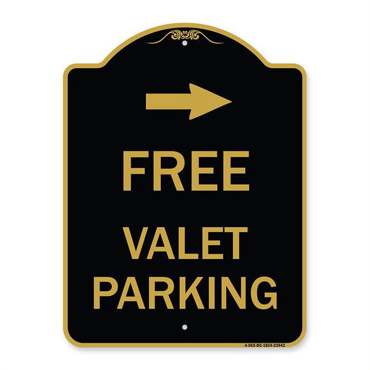 SignMission 18 X 24 In Designer Series Sign Free Valet Parking With signmission-18-x-24-in-designer-series-sign-free-valet-parking-with