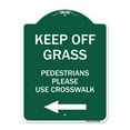 thumbnail image 1 of SignMission  18 x 24 in. Designer Series Sign - Lawn Boss Sign Stake Kit, Green & White, 1 of 1