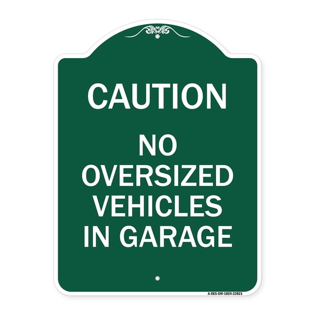 SignMission A-DES-GW-1824-23821 18 x 24 in. Designer Series Sign - No ...