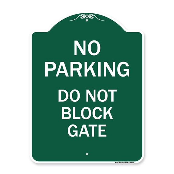 SignMission 18 x 24 in. Designer Series Sign - No Parking - Do Not ...