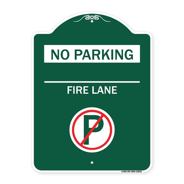 SignMission A-DES-GW-1824-23810 18 x 24 in. Designer Series Sign - No ...