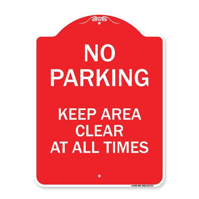 SignMission A-DES-RW-1824-23713 18 x 24 in. Designer Series Sign - No ...