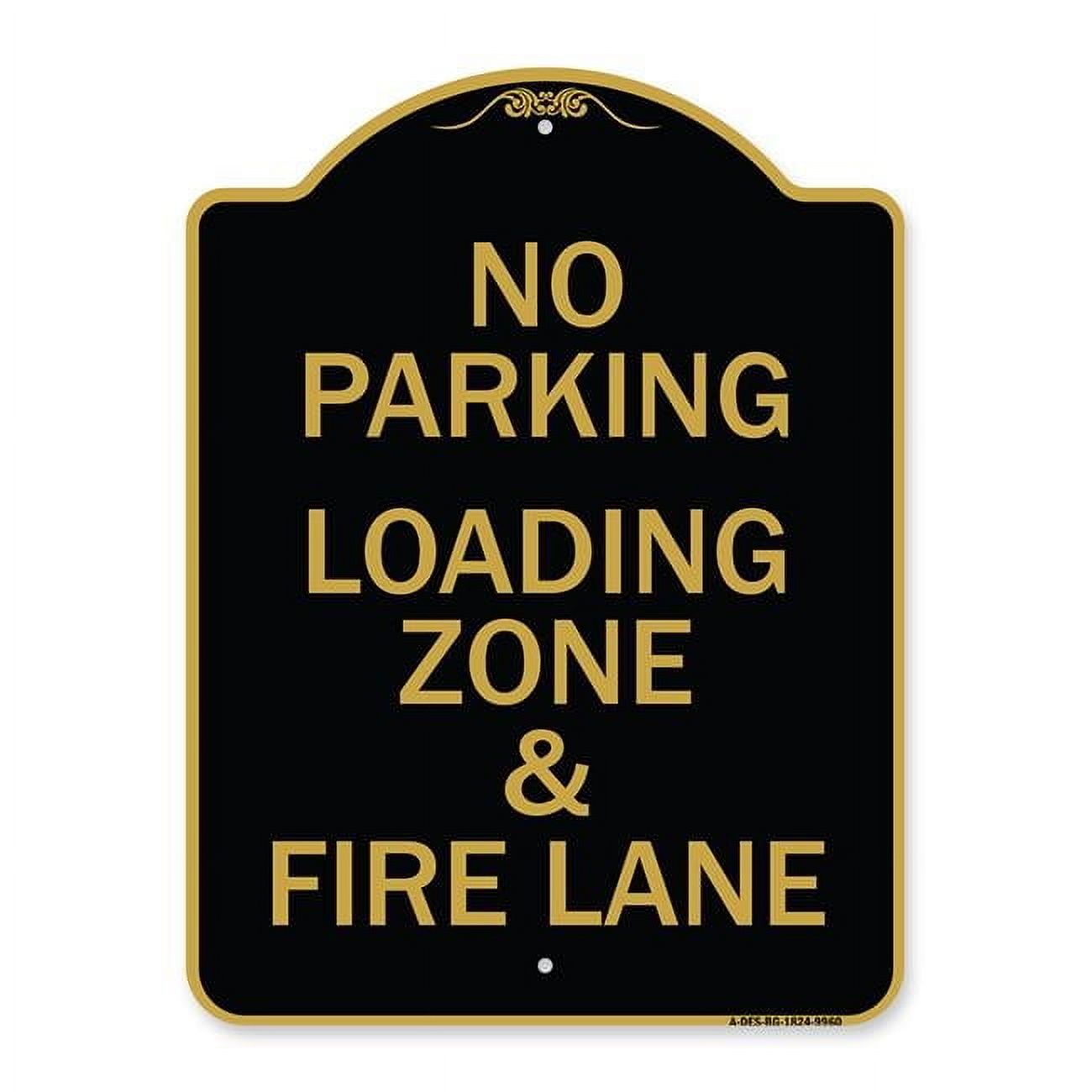 SignMission 18 x 24 in. Designer Series Sign - No Parking Loading Zone ...