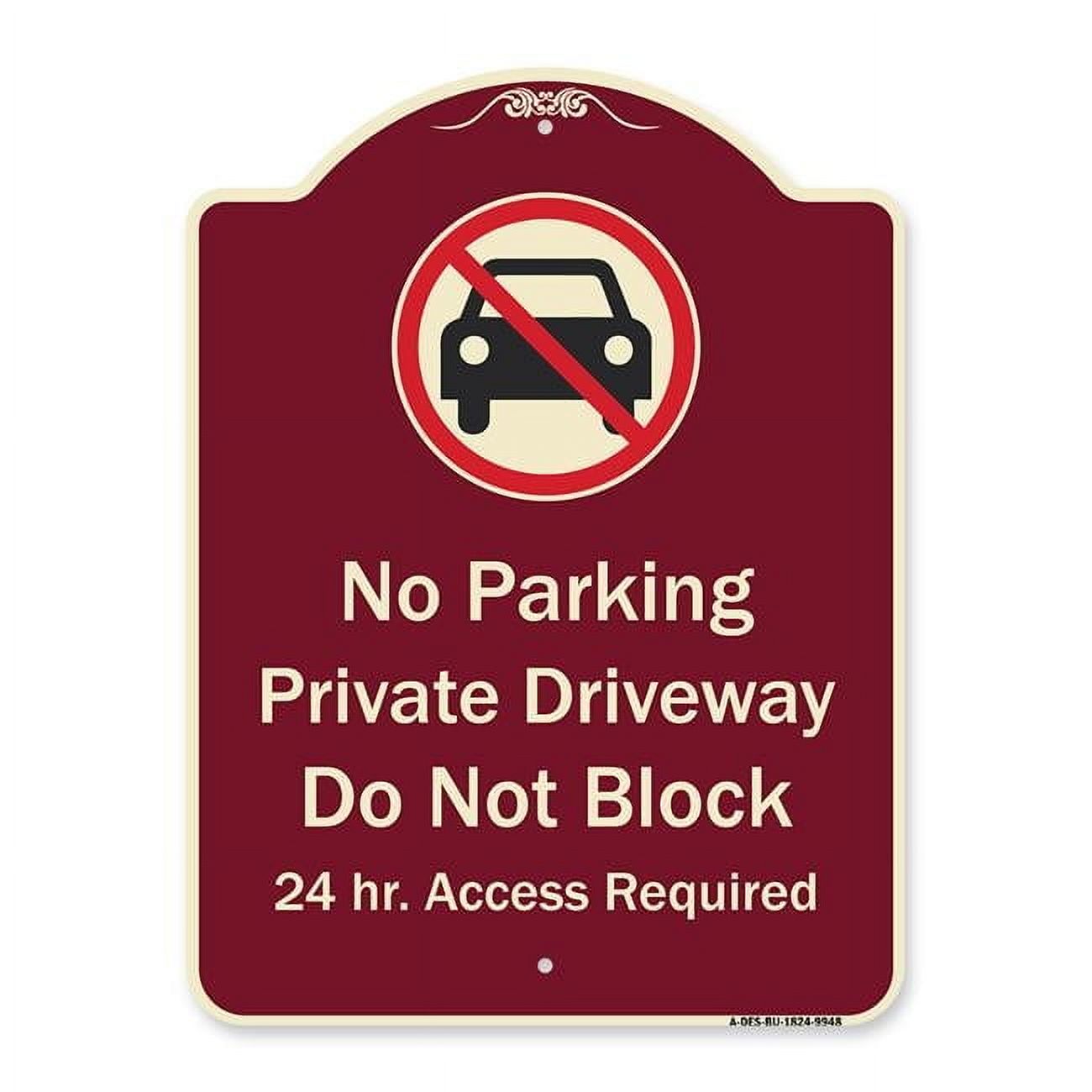 SignMission A-DES-BU-1824-9948 18 x 24 in. Designer Series Sign - No ...