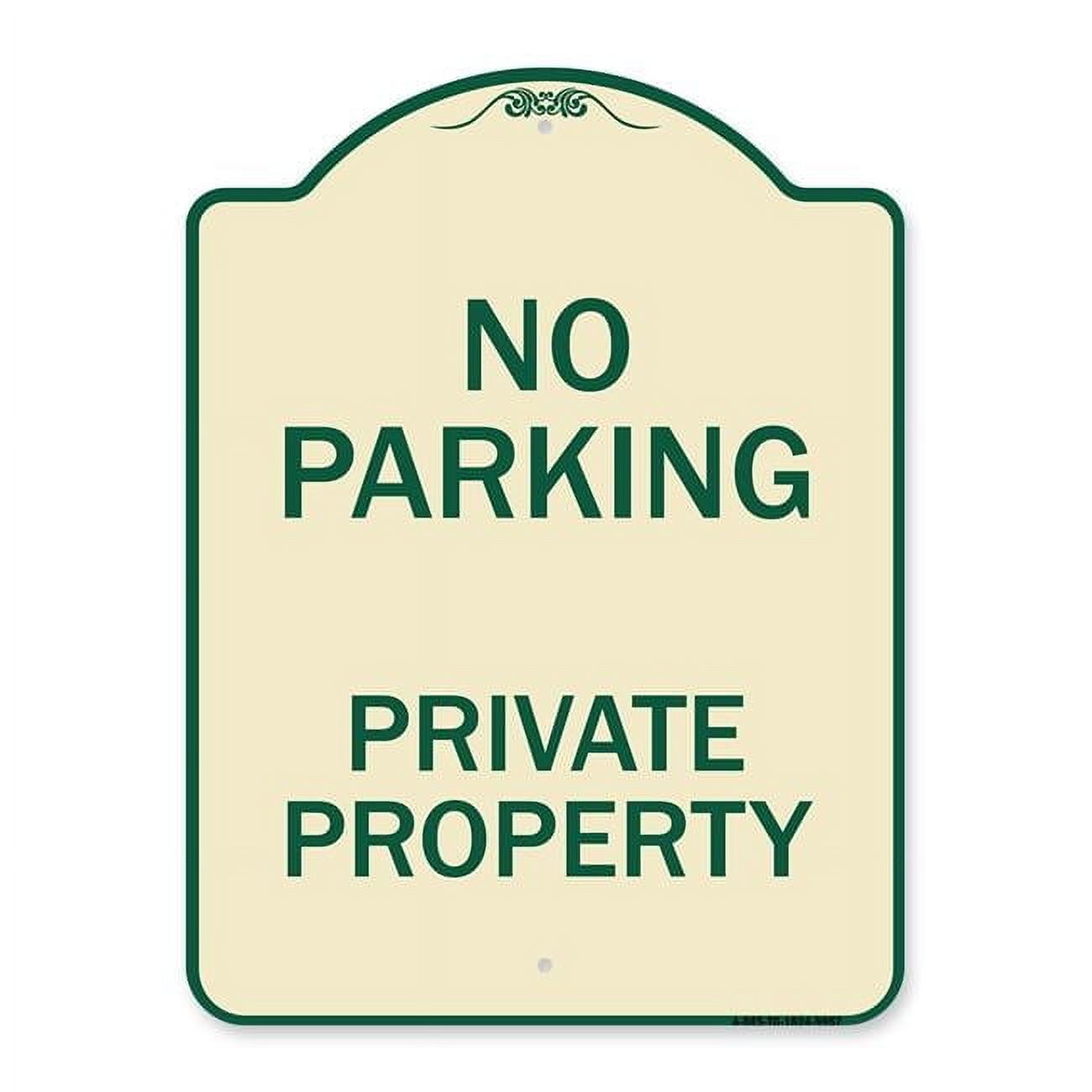 SignMission 18 x 24 in. Designer Series Sign - No Parking Private ...