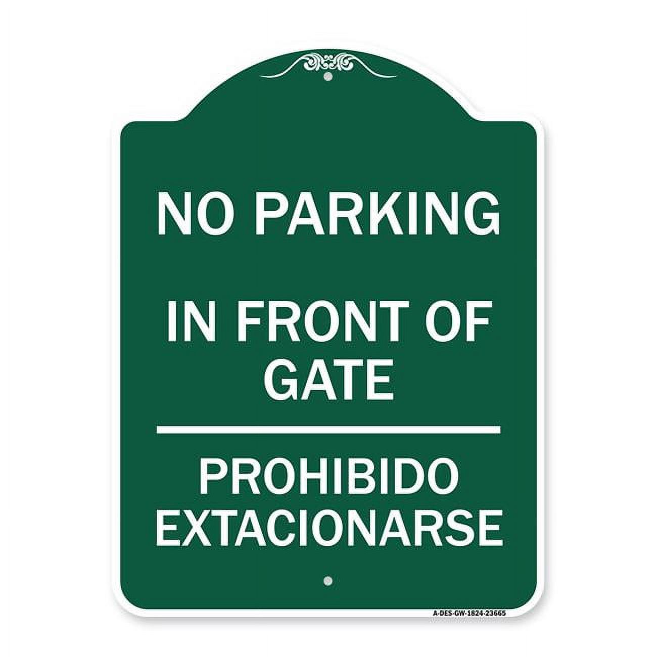 SignMission 18 x 24 in. Designer Series Sign - No Parking Sign No ...