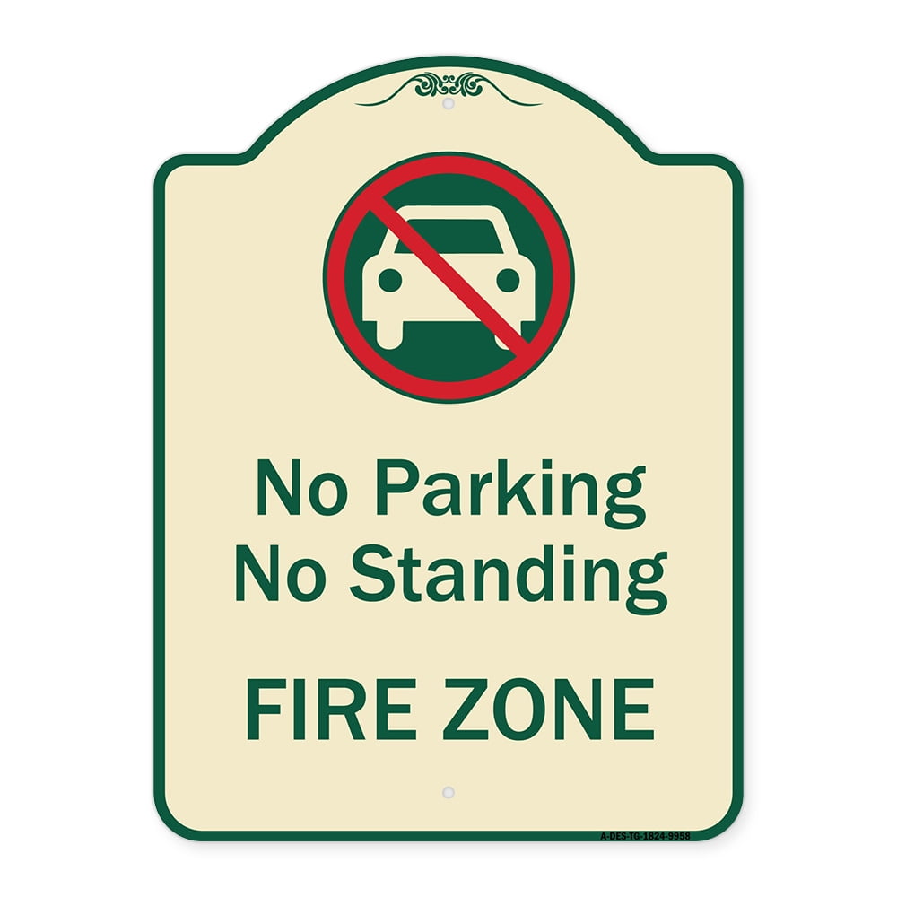 SignMission A-DES-TG-1824-9958 18 x 24 in. Designer Series Sign - No ...