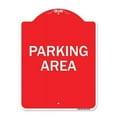 thumbnail image 1 of SignMission  18 x 24 in. Designer Series Sign - Parking Area, Red & White, 1 of 1