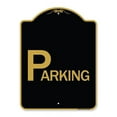 thumbnail image 1 of SignMission  18 x 24 in. Designer Series Sign - Parking, Black & Gold, 1 of 1