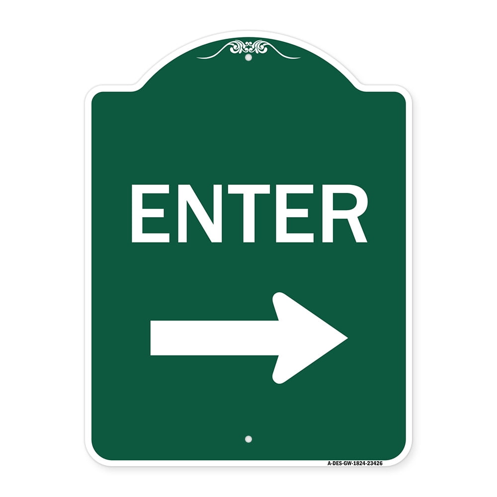 SignMission A-DES-GW-1824-23426 18 x 24 in. Designer Series Sign ...