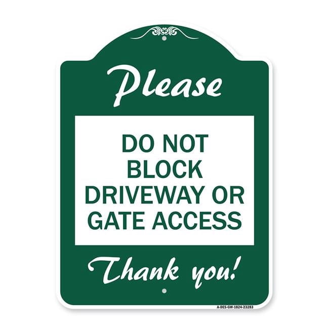 SignMission A-DES-GW-1824-23283 18 x 24 in. Designer Series Sign ...