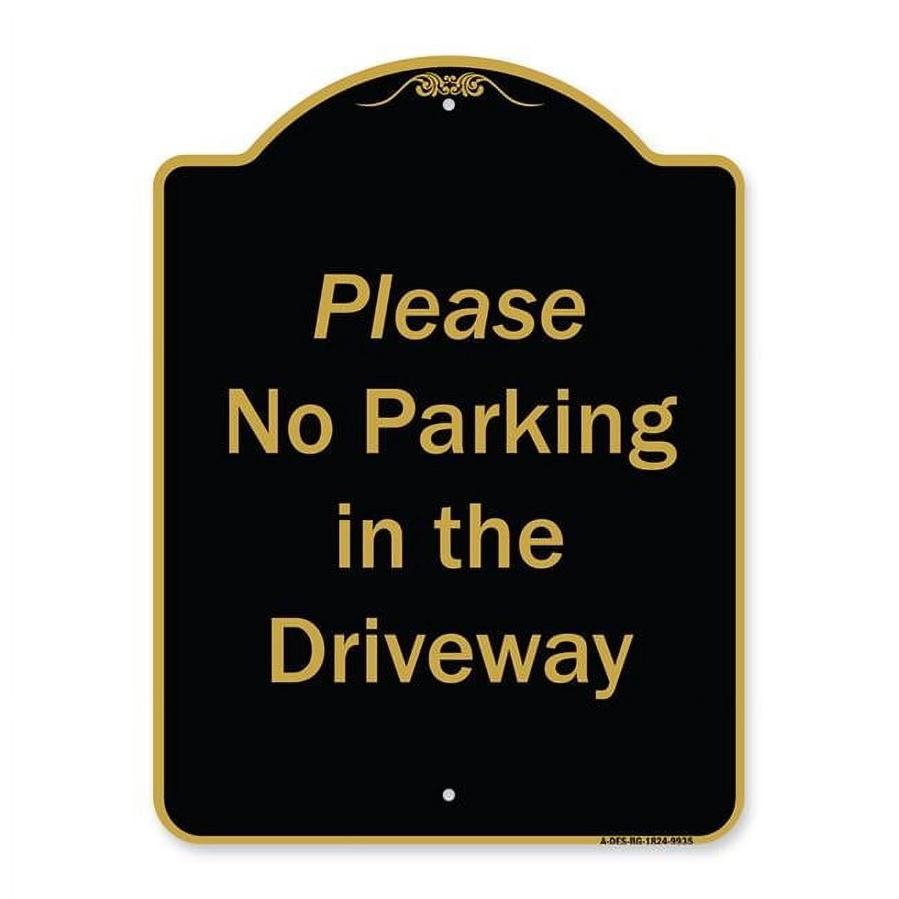 SignMission 18 x 24 in. Designer Series Sign - Please No Parking in ...