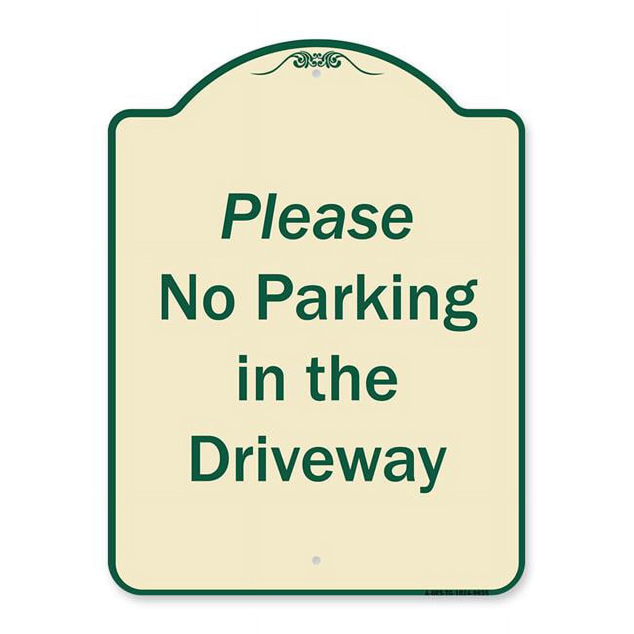 SignMission 18 x 24 in. Designer Series Sign - Please No Parking in ...