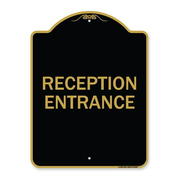 SignMission A-DES-BG-1824-23262 18 x 24 in. Designer Series Sign - Private Parking Only Unauthorized Vehicles Will Be Towed At Owners Expense, Black & Gold