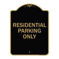 thumbnail image 1 of SignMission Designer Series Sign - Reserved Parking Sign Residential Parking Only | Black & Gold 18" X 24" Heavy-Gauge Aluminum Architectural Sign | Protect Your Business | Made in the, 1 of 4