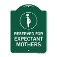 thumbnail image 1 of SignMission A-DES-GW-1824-23202 18 x 24 in. Designer Series Sign - Reserved for Expectant Mothers with Graphic, Green & White, 1 of 4