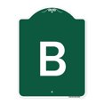 thumbnail image 1 of SignMission Designer Series Sign - Sign with Letter B  | Green & White 18" X 24" Heavy-Gauge Aluminum Architectural Sign | Protect Your Business & Municipality | Made in the USA, 1 of 4