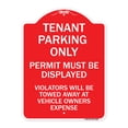 thumbnail image 1 of SignMission Designer Series Sign - Tenant Parking Only Display Permit Violators Towed at Owner Expense | Red & White 18" X 24" Heavy-Gauge Aluminum Architectural Sign | Made in the USA, 1 of 4