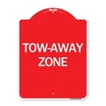 thumbnail image 1 of SignMission  18 x 24 in. Designer Series Sign - Tow-Away Zone, Red & White, 1 of 1