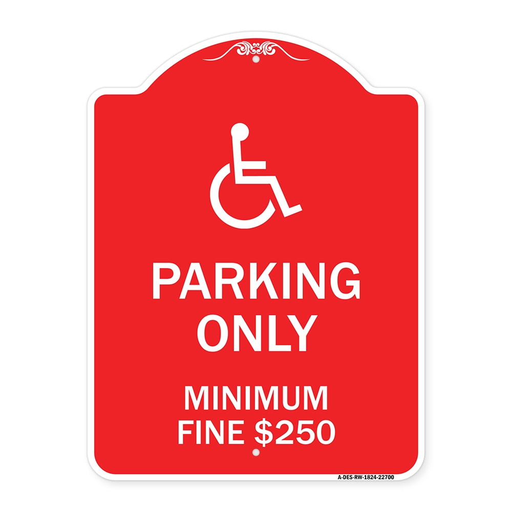 SignMission A-DES-RW-1824-22700 18 x 24 in. Designer Series Sign - With ...