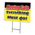 thumbnail image 1 of SignMission C-1824 Moving Sale Everything 18 x 24 in. Moving Sale Everything Must Go Yard Sign & Stake Outdoor Plastic Coroplast Window, 1 of 3