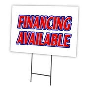 SignMission  18 x 24 in. Outdoor Plastic Window Yard Sign & Stake - Financing Available