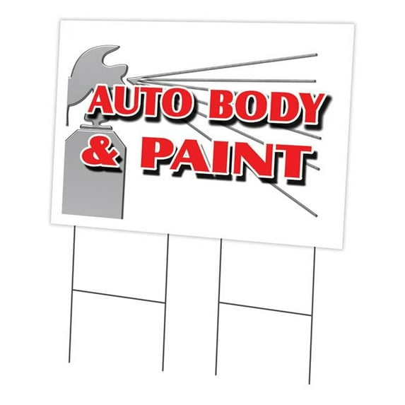 SignMission C-2436-DS-Auto Body & Paint 18 x 24 in. Thank You First Responders Cleaning Crews Yard Sign & Stake