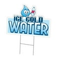 thumbnail image 1 of SignMission  18 x 24 in. Yard Sign & Stake - Ice Cold Water, 1 of 1