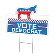 thumbnail image 1 of SignMission  18 x 24 in. Yard Sign & Stake - Vote Democrat, 1 of 1
