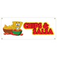 thumbnail image 1 of SignMission B-Chips & Salsa 18 x 48 in. Banner Sign - Chips & Salsa, 1 of 1